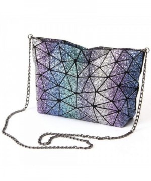 Sequined Handbag Geometric Diamond Shoulder