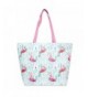 Colorful Summer Printed Zipper Flamingos