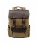 Travel Backpack Genuine Canvas Leather