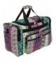 SilverHooks Womens Printed Duffel Black