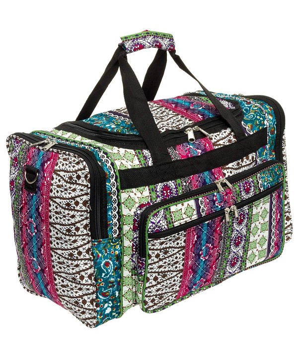 SilverHooks Womens Printed Duffel Black