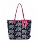 Elephant Print NGIL Quilted Tote
