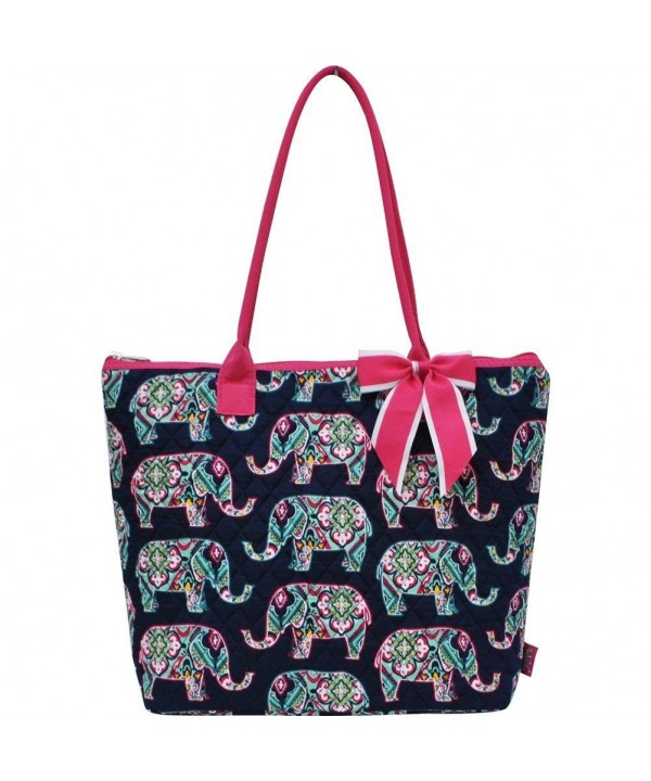 Elephant Print NGIL Quilted Tote