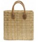 Moroccan Straw Tote Brown Handles