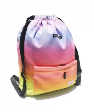 Drawstring Waterproof Floral Backpack String