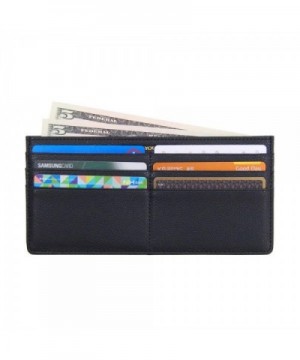 Womens Leather Credit Wallet Zipper