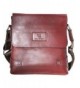 Genuine Leather Messenger Crossbody Mahogany