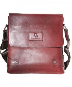 Genuine Leather Messenger Crossbody Mahogany