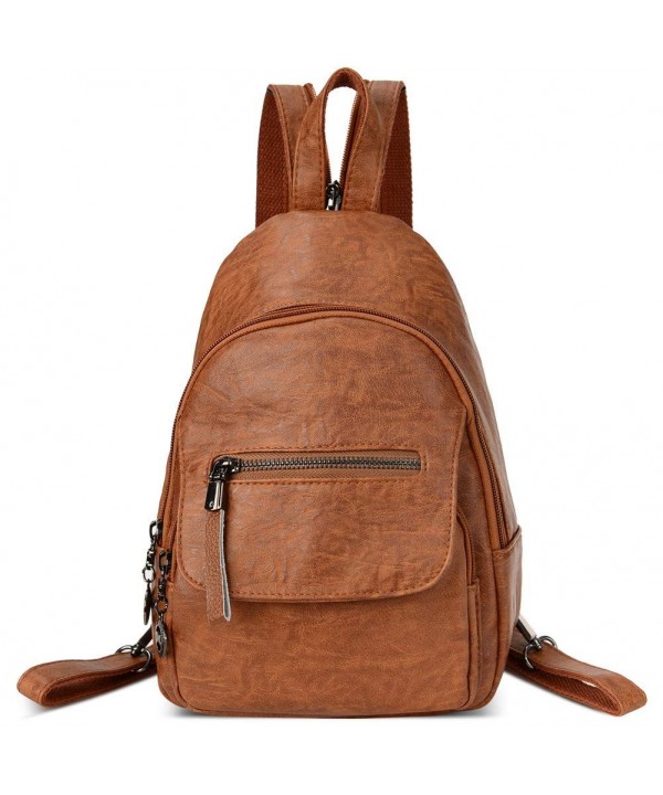 Small Leather Convertible Backpack Shoulder