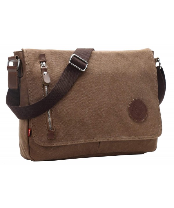 AIBAG Messenger Canvas Crossbody Coffee