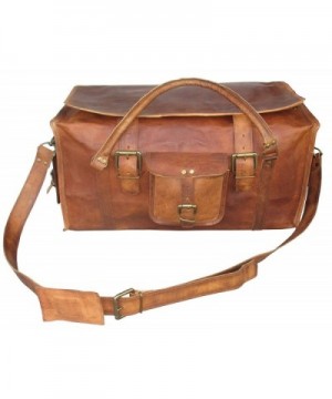 Retro Luggage Distressed Leather Duffel