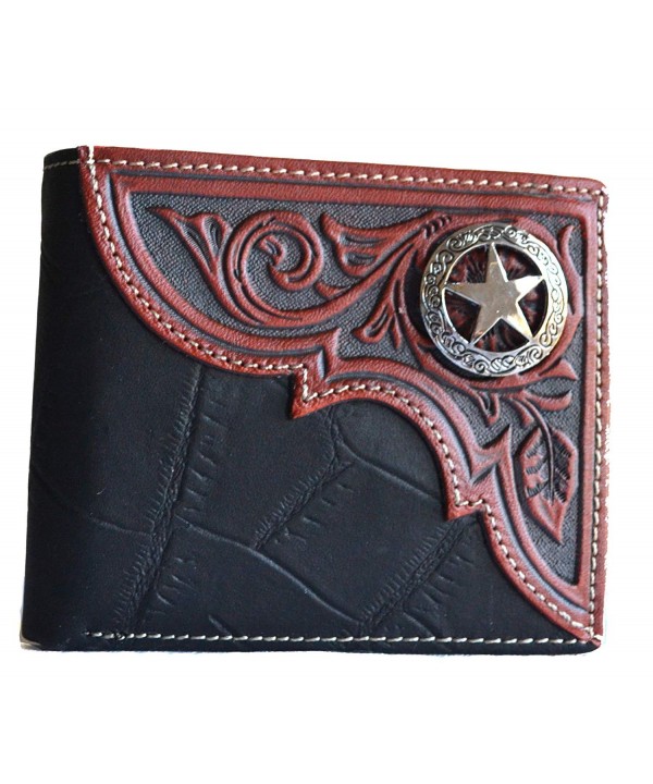 western concho bi fold leather Wallet