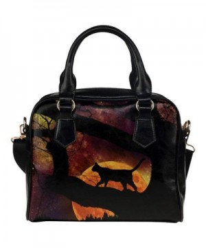 InterestPrint Halloween Leather Shoulder Handbag