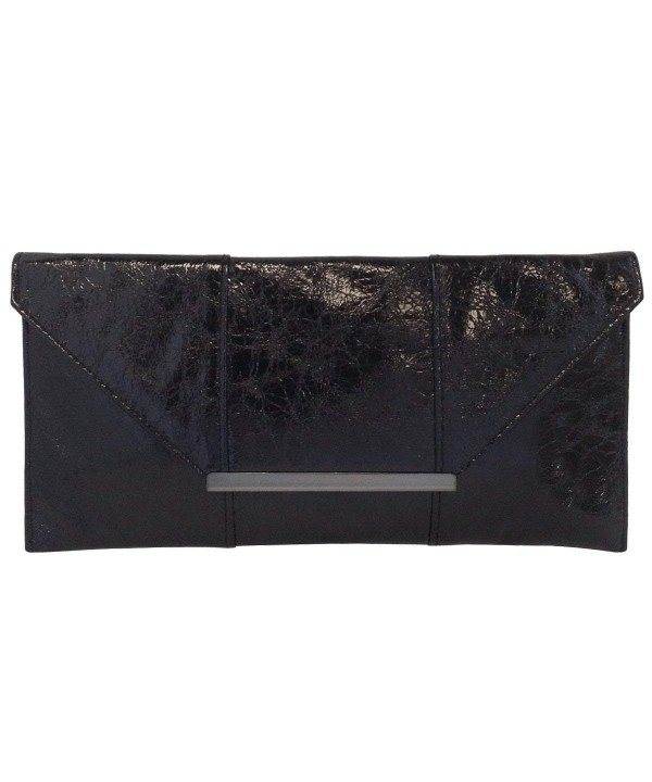 JNB Crushed Metallic Clutch Black