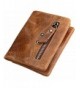 Leather Window Pocket Wallet Keychain b2w003br