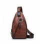 Leather Crossbody Shoulder Backpack KA014BR