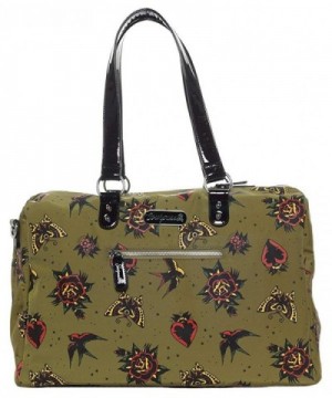 Sourpuss Hearts Roses Travel Bag