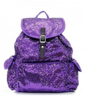 Sequin Fashion Backpack Pretty Purple