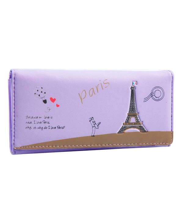 Damara Eiffel Printed Leather Wallet