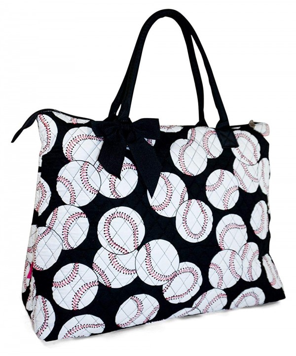 Quilted Baseball X Large Tote Bag