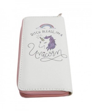 Unicorn Wallet Holder Zipper Creamy white