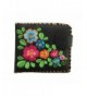 Garden Flower Leather Medium Embroidered