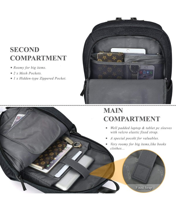 Backpack Resistant Business Lightweight - Black - CQ18649KX0T