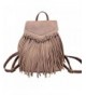 Tassel Leather Backpack Vintage Daypack