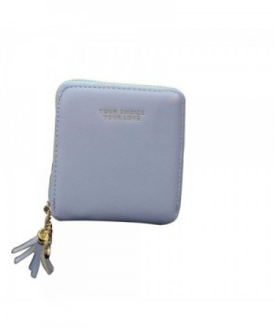 Amarte Blocking Leather Wallet Blue