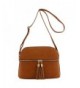 Double Tassel Accent Medium Crossbody