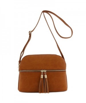 Double Tassel Accent Medium Crossbody