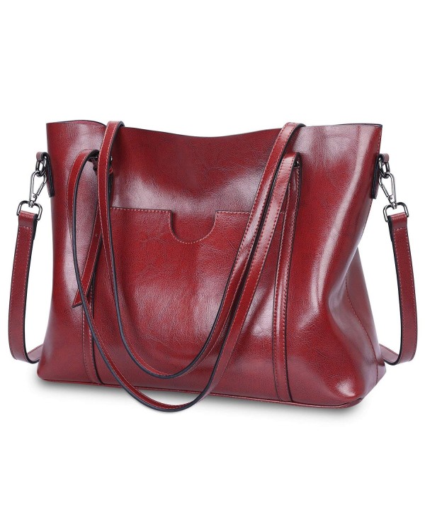 S ZONE Genuine Leather Shoulder Capacity