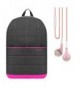 Backpack Camping Rucksack Magenta Earphone