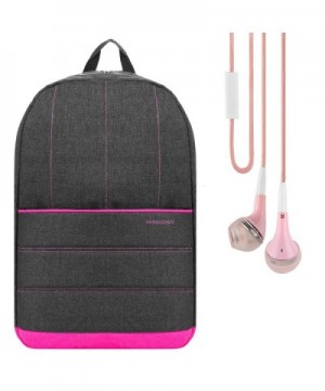 Backpack Camping Rucksack Magenta Earphone