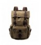 Travel Backpack Genuine Canvas Leather