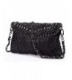Studded Leather Designer Shoulder Handbag
