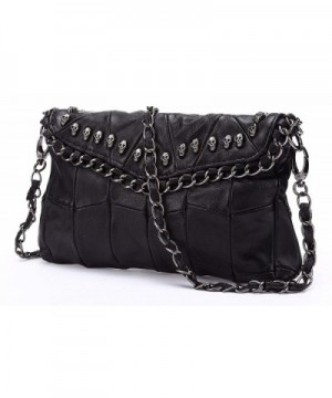 Studded Leather Designer Shoulder Handbag