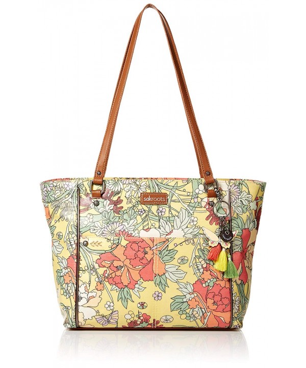 Sakroots Medium Satchel Sunlight Flower