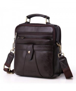 Langzu Handmade Messenger Shoulder coffee 6013