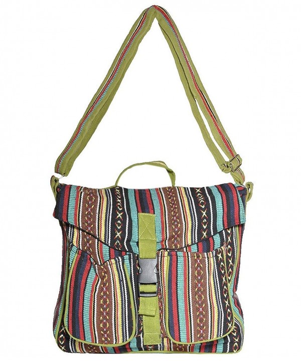 Cotton bohemian messenger crossbody muticolor