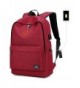 Canvas College Backpack Bookbag Charging