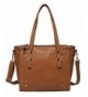 VASCHY Leather Compartment Satchel Handbag