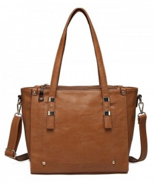 VASCHY Leather Compartment Satchel Handbag