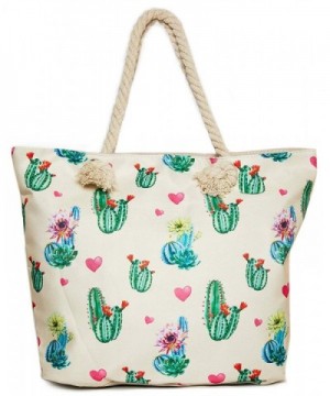 Cactus Beach Shoulder Tote Bag
