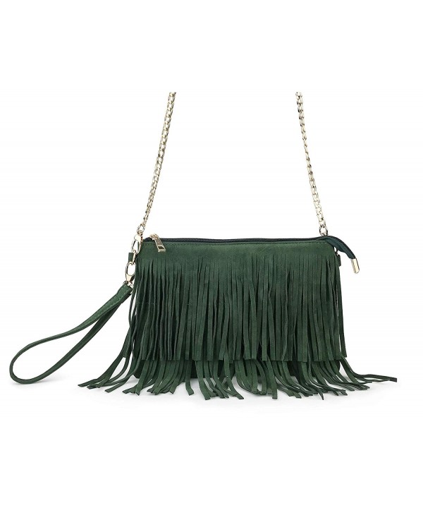 Hoxis Fringe Womens Shoulder Wristlet