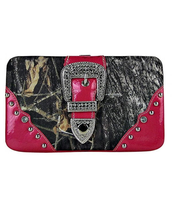 Western Camouflage Buckle Wallet Rhinestones