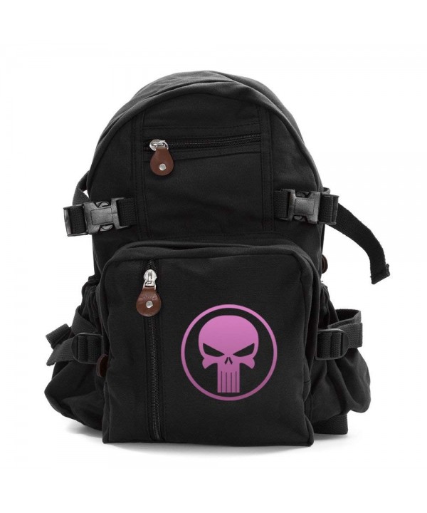 Heavyweight Canvas Backpack Punisher Skull