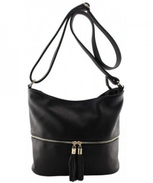 leather womens pockets crossbody tassels