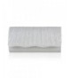 Damara Shining Pleated Wedding Clutch