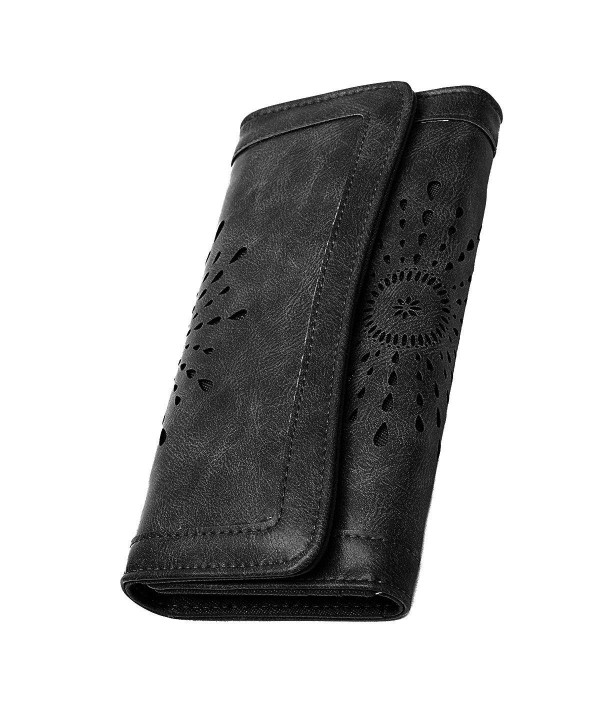 Leather Wallet Credit Trifold Organizer